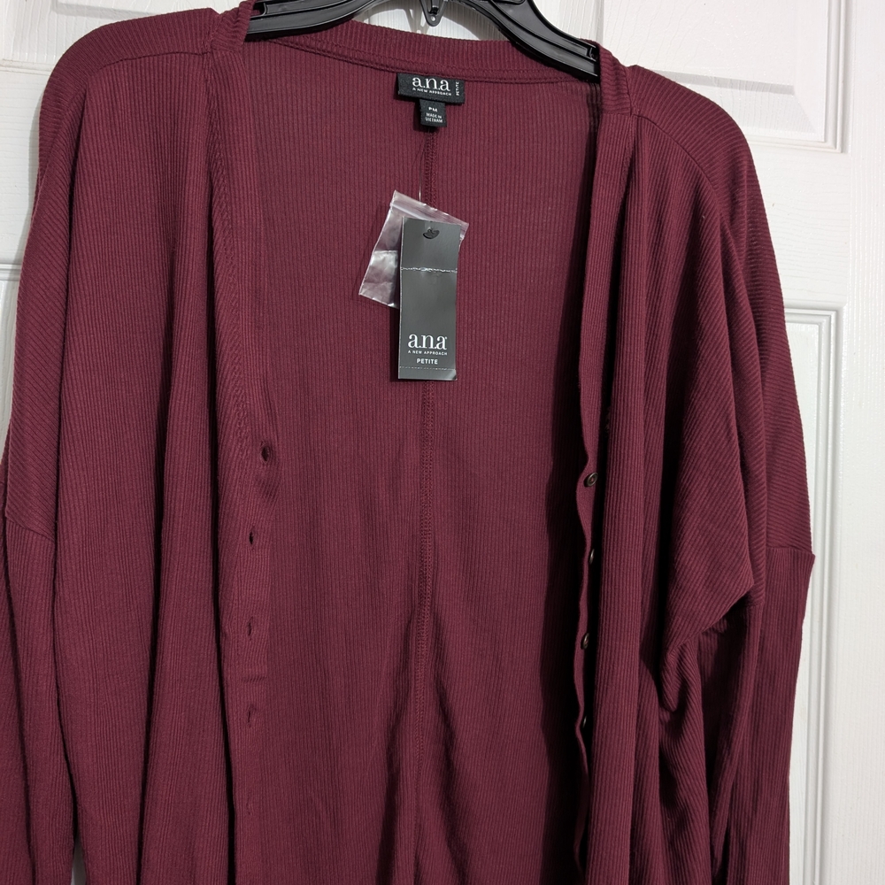 a.n.a Burgundy Cardigan